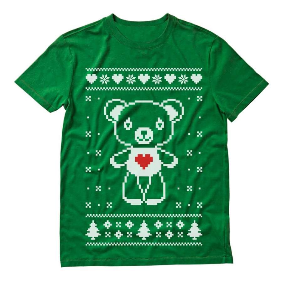 Big White Furry Bear Doll Ugly Christmas Sweater Funny T-Shirt