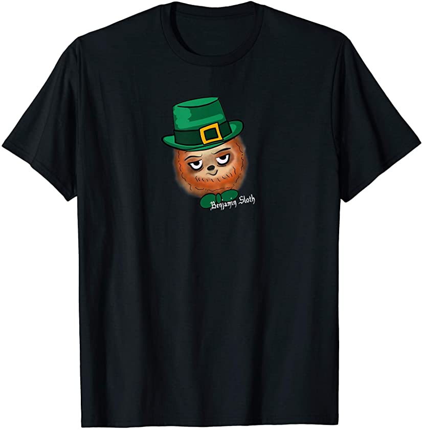 St Paddy’s St Patrick’s Day Sloth Holiday Hat Animal T-Shirt