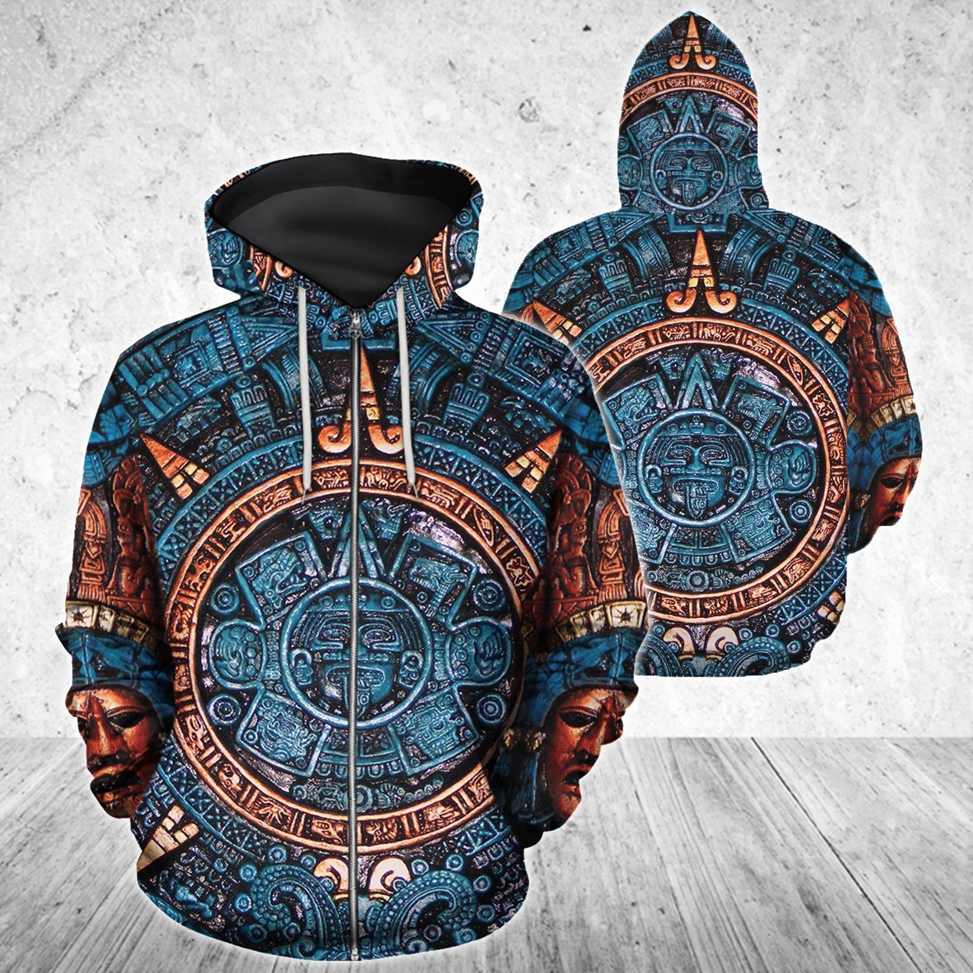 3D All Over Aztec Mexican Art Hoodie Adult 3D All Over Print, 3D Hoodie For Men & Women