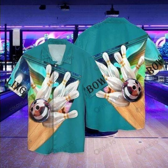 My Lucky Bowling Shirt Green Unisex Hawaii Shirts Ha37772