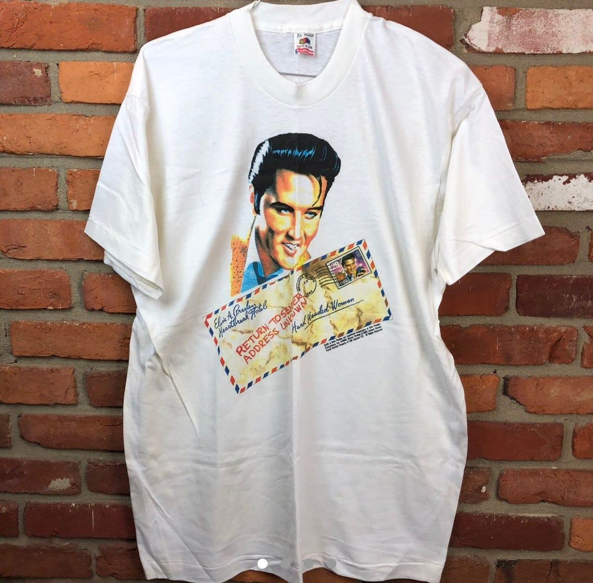 Vintage 90S Elvis Presley Stamp Shirt