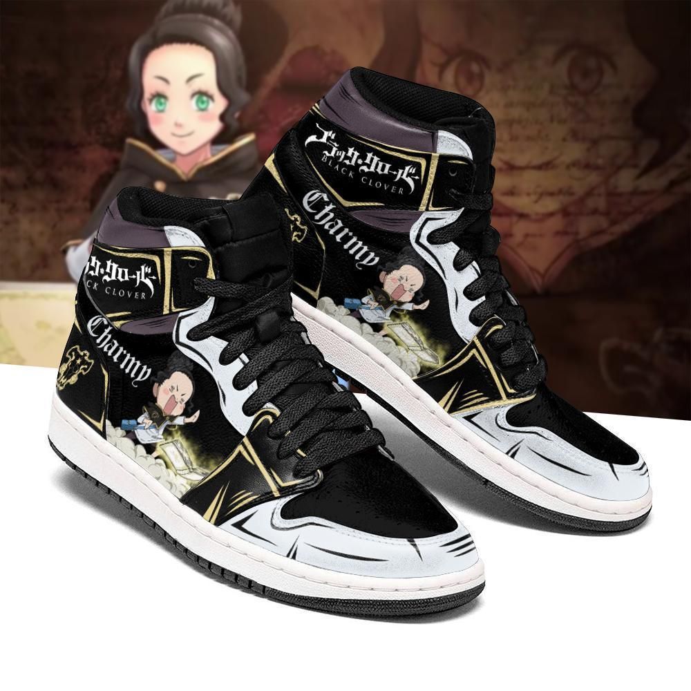 Black Bull Charmy La Black Clover Anime Air Jordan Shoes Sport Sneakers