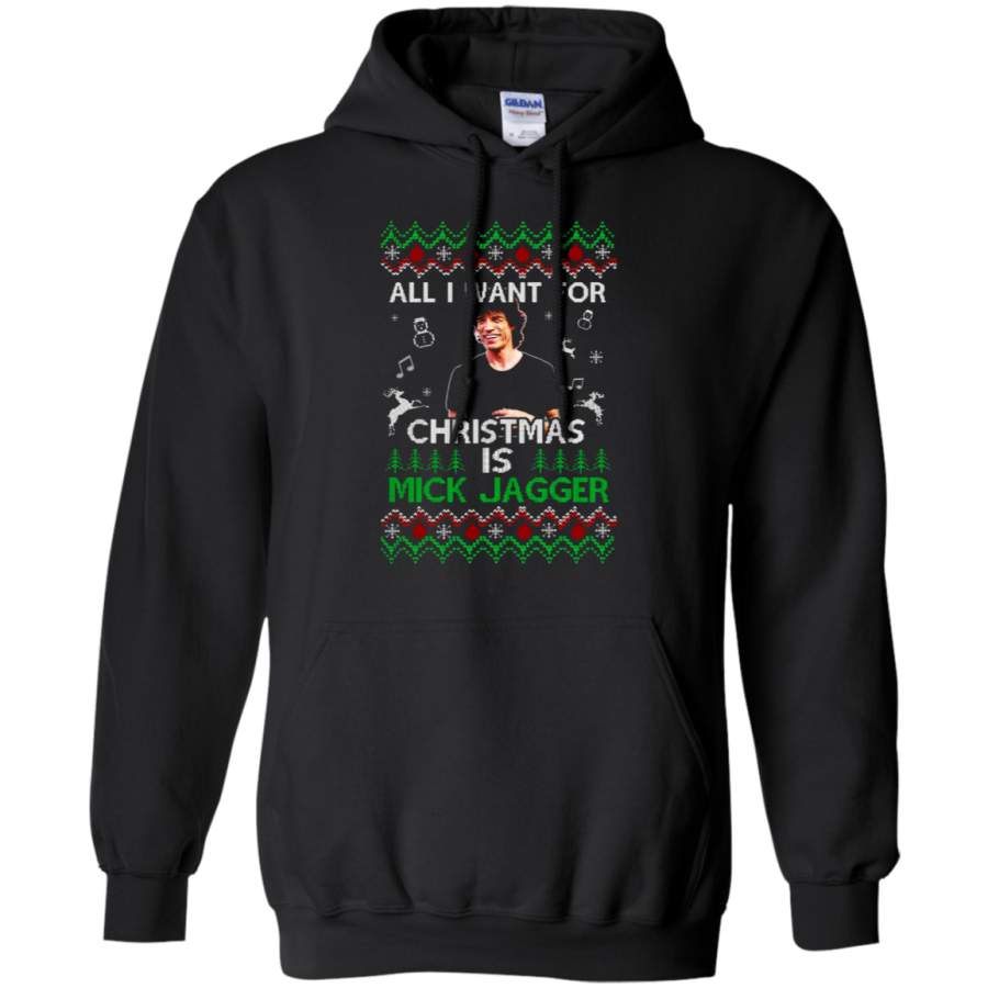 AGR All I Want For Christmas Is Mick Jagger Hoodie