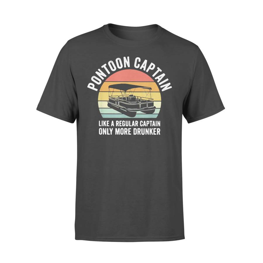 Pontoon Captain Like A Regular Captain Only More Drunker Vintage T-shirt