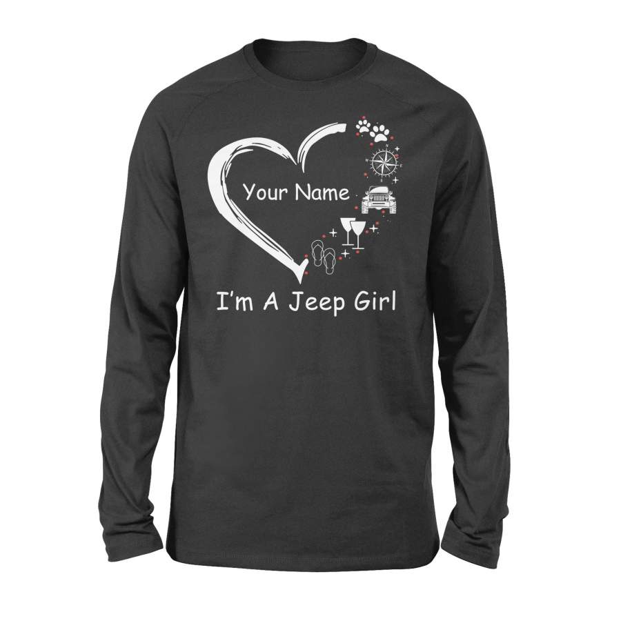 I’m a Jeep girl – personalized – Standard Long Sleeve