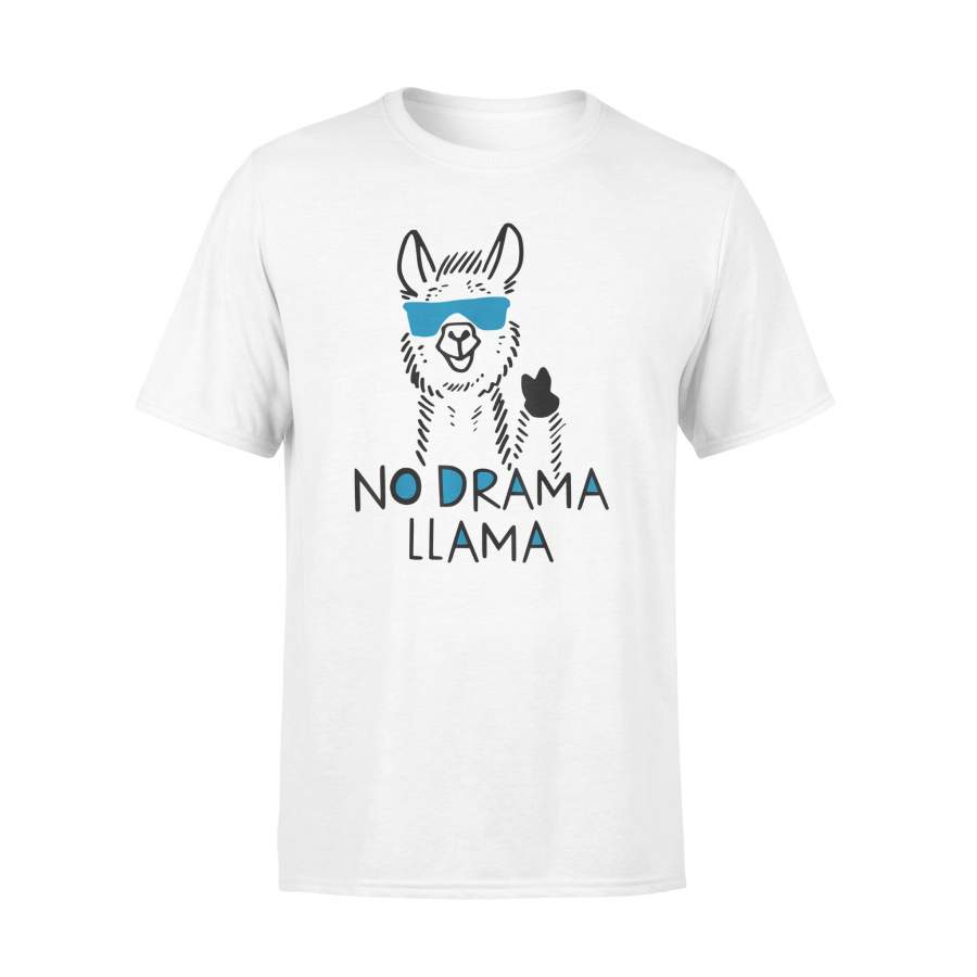 ”No Drama Llama” Funny Animal Lover T-shirt – Standard T-shirt