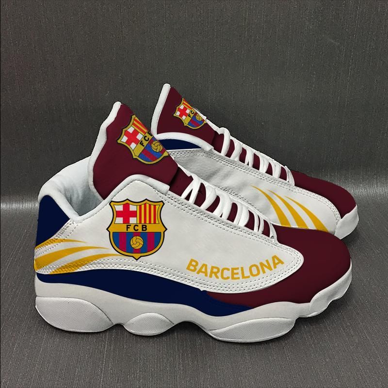 Barcelona FC Air Jordan 13 Sneaker  Barcelona Jordan Shoes JD13 Sneakers Personalized Shoes Design