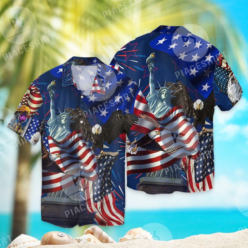 American Heritage Patriot Cool 3D Full Print Hawaiian Shirt