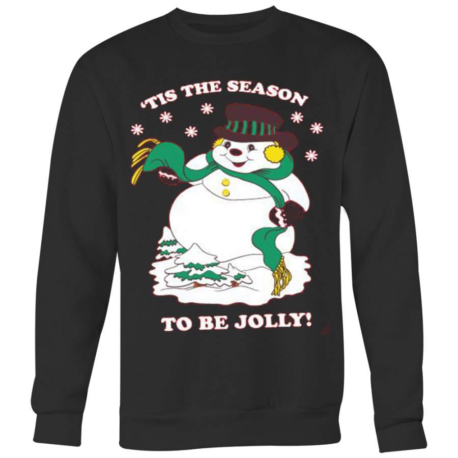 Snowman Tis the Season Ugly Christmas T-shirt