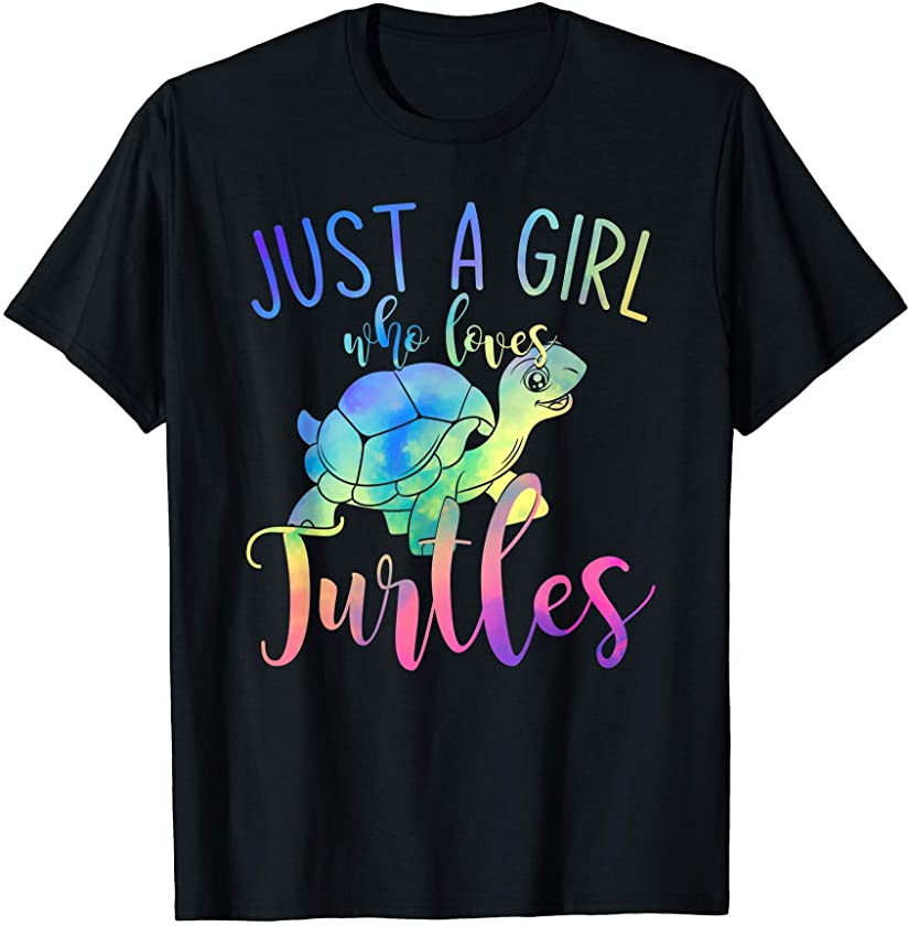 Animal Lover Women Girls Gift Just A Girl Who Loves Turtles T-Shirt