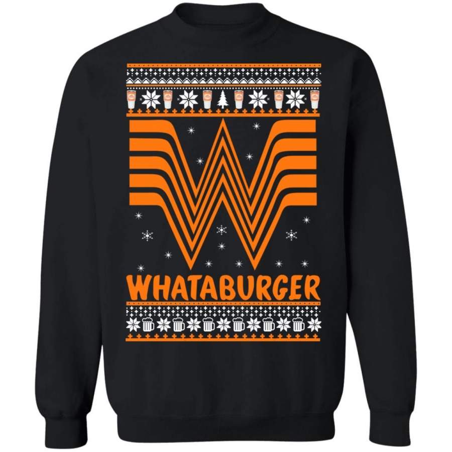 Whataburger Christmas ugly sweater, hoodie, ladies tee, long sleeve