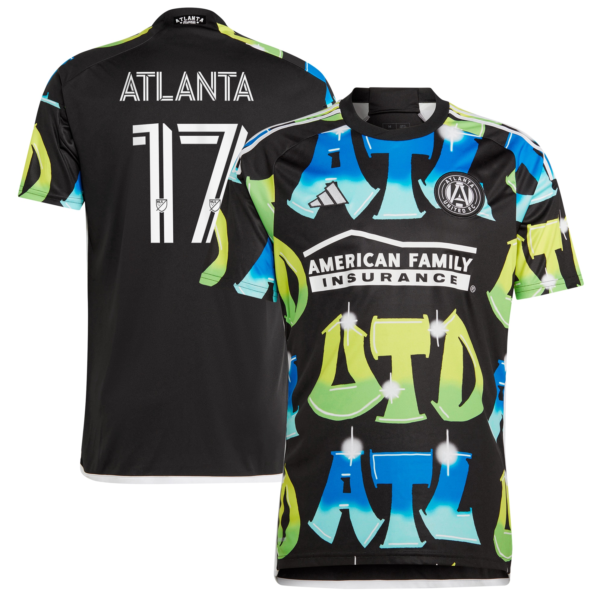 Atlanta Supporters Atlanta United FC 2023 The 404 Replica Player Jersey – Black