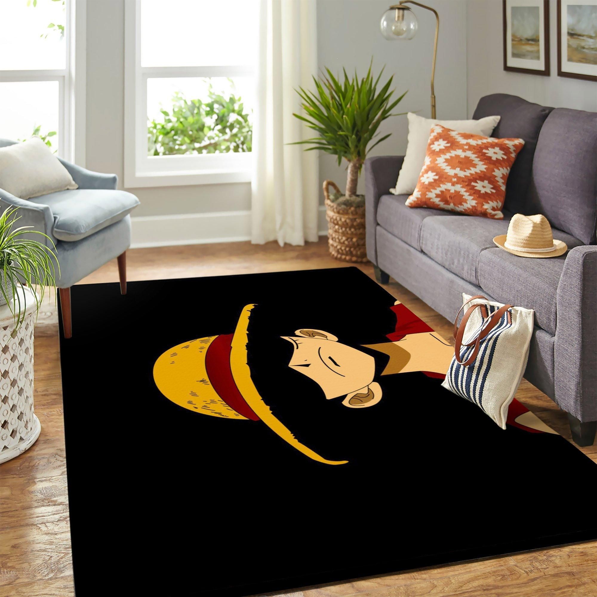 Luffy Anime One Peace Area Rug Geeky Carpet – home decor – Bedroom Living Room decor