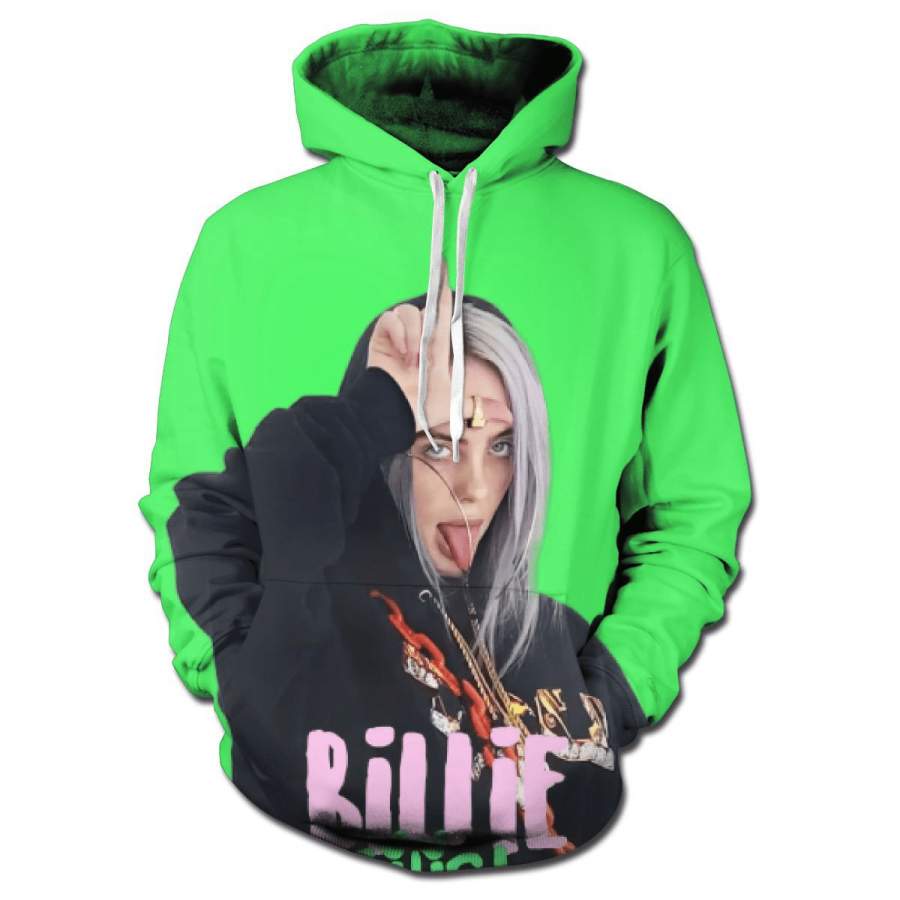 Unisex Billie Eilish 3D Printed Hoodie Fashion Sweatshirts