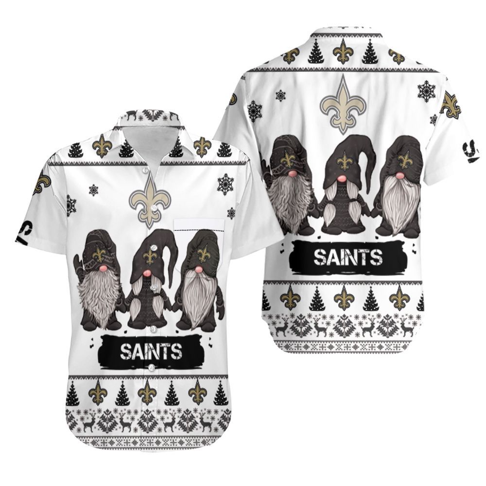 Christmas Gnomes New Orleans Saints Ugly Sweatshirt Hawaii Shirt Ha19647