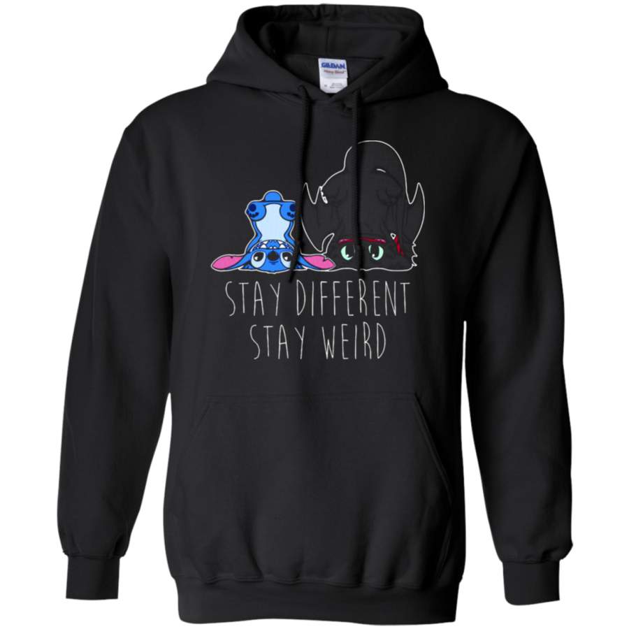 AGR Stay Different Stay Weird Stitch And Night Fury Hoodie