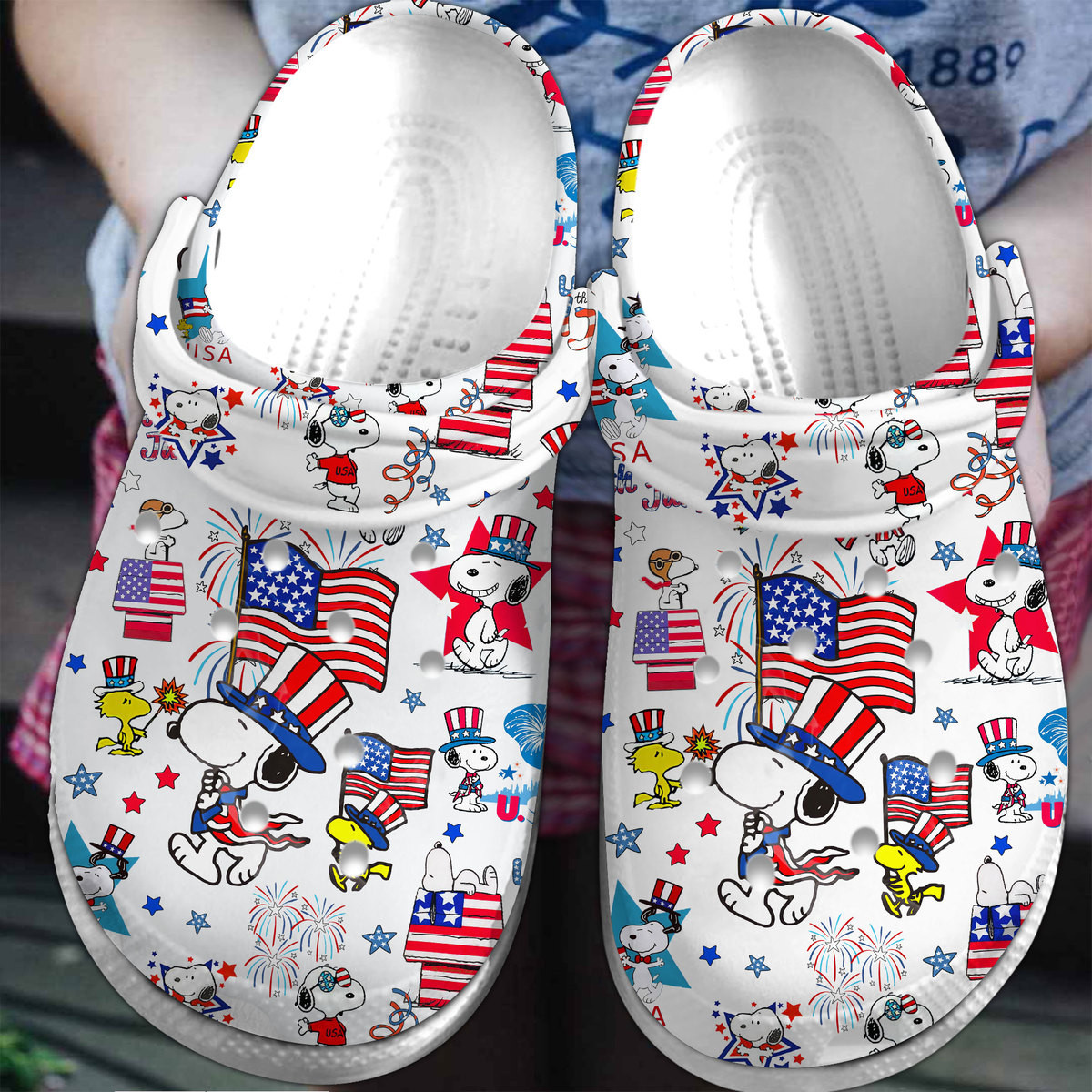 Premium Snoopy Comic Cartoon Movie Crocs Crocband Clogs Shoes Comfortable For Men Women and Kids