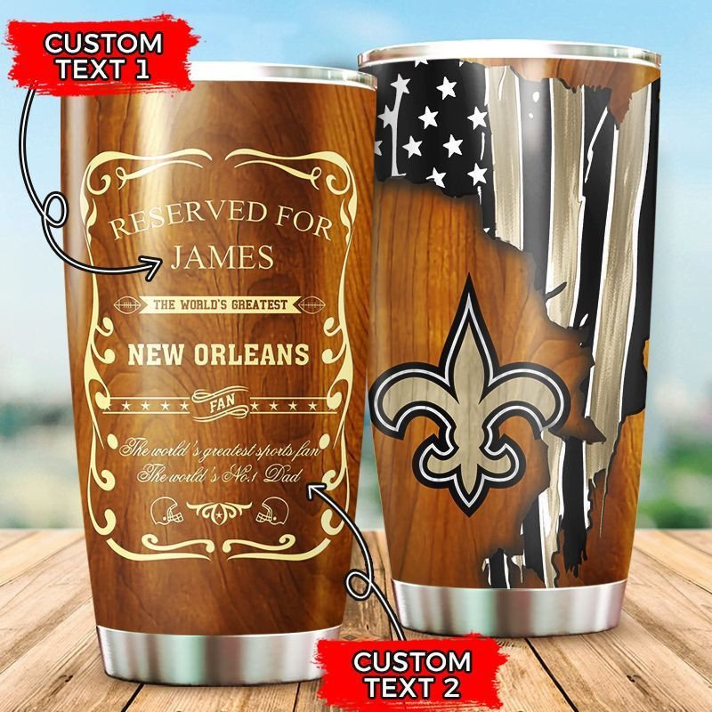 Personalized New Orleans Saints World’S Greatest Fan All Over Print 3D Tumbler