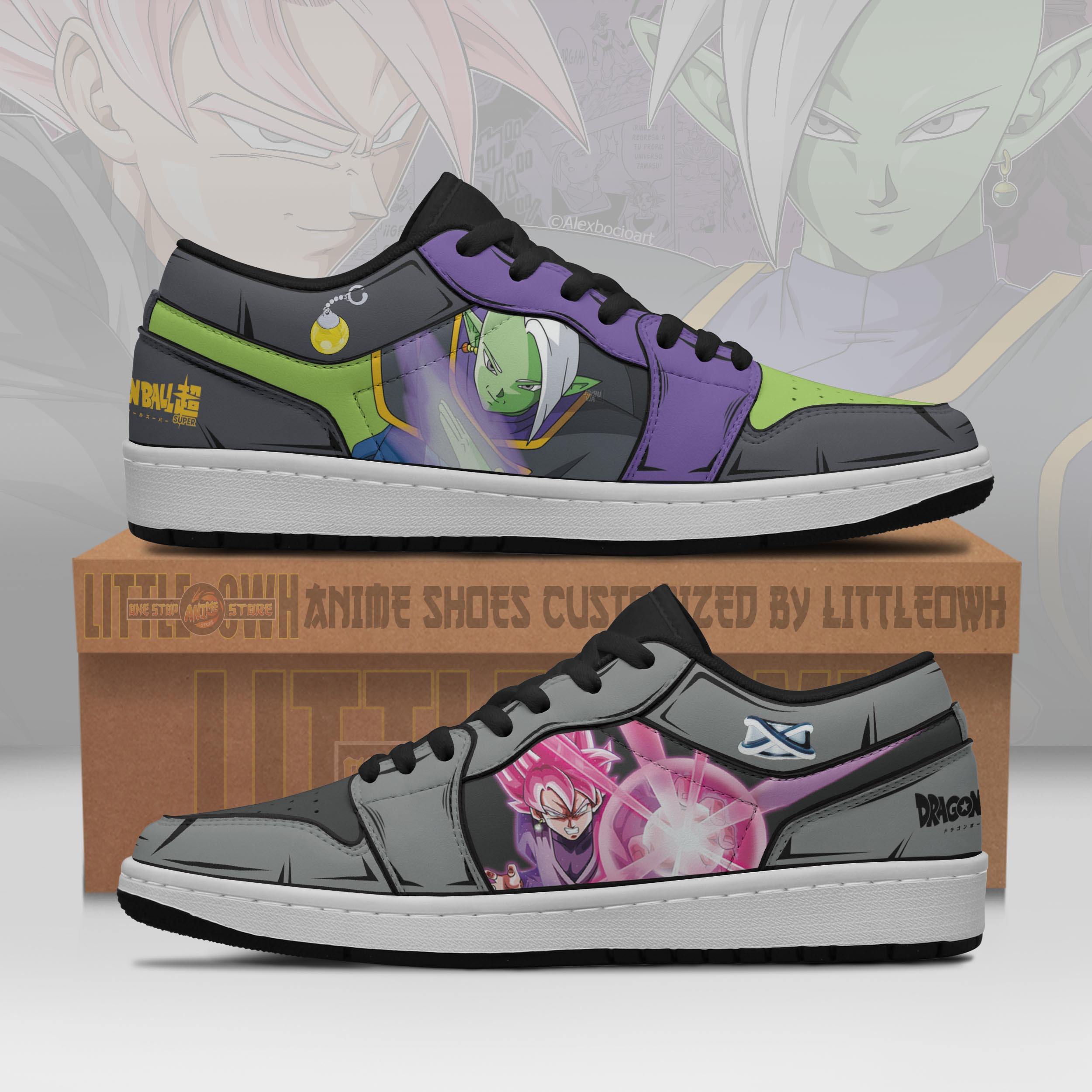 Zamasu X Black Goku Shoes Custom Dragon Ball Anime Jd Low Sneakers