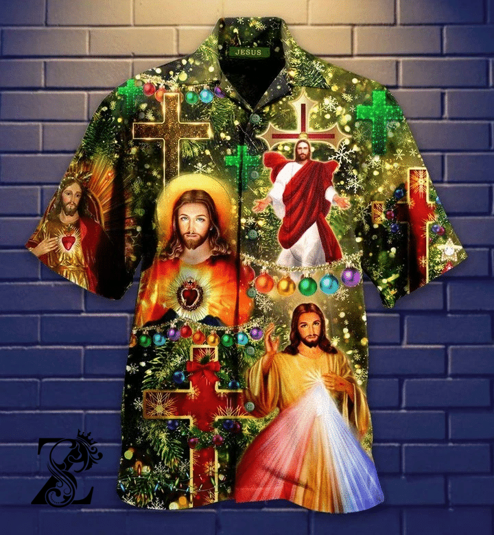 Zides-Sport Awesome I Love Jesus Hawaiian Shirt