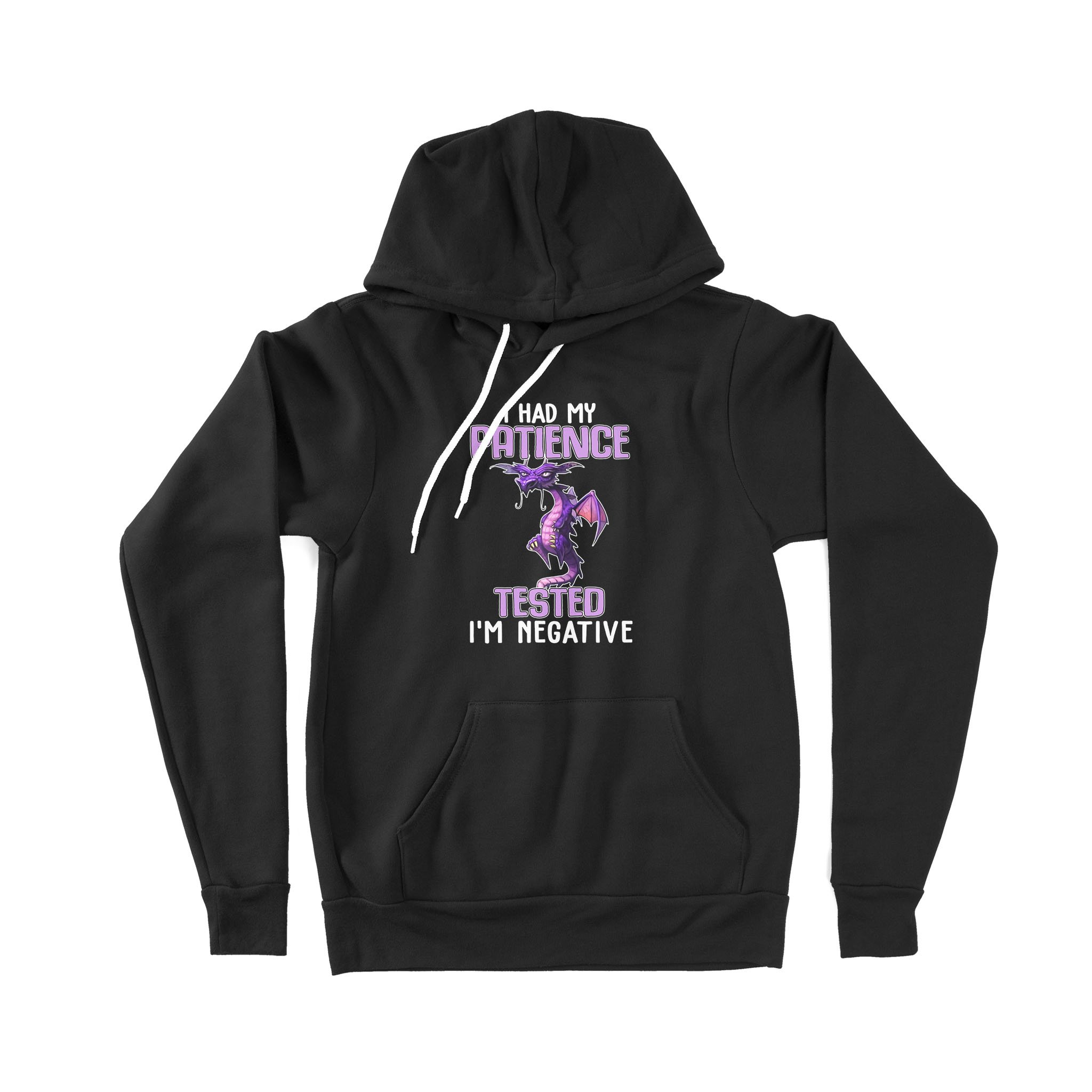 Grumpy Dragon I Had My Patience Tested Im Negative Funny – Premium Hoodie