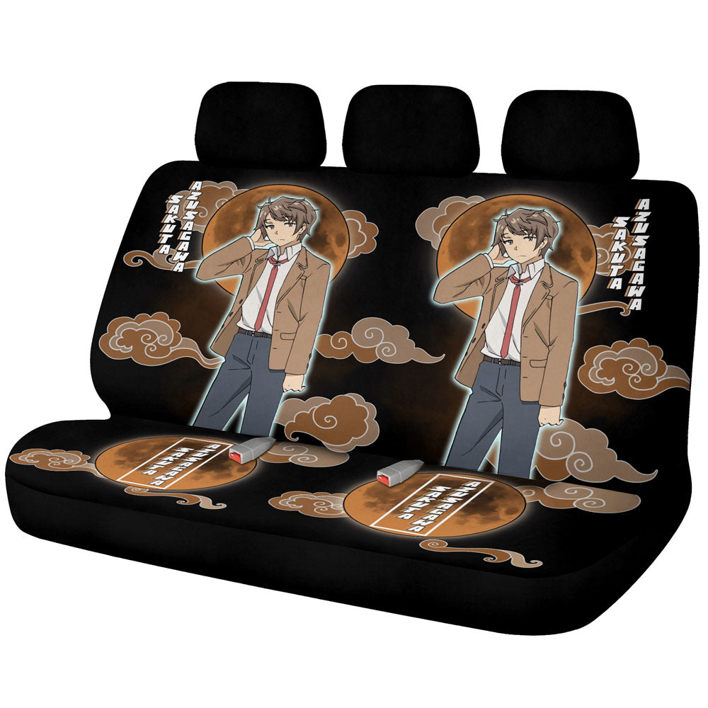 Sakuta Azusagawa Car Back Seat Covers Custom Bunny Girl Senpai Anime Car Accessories