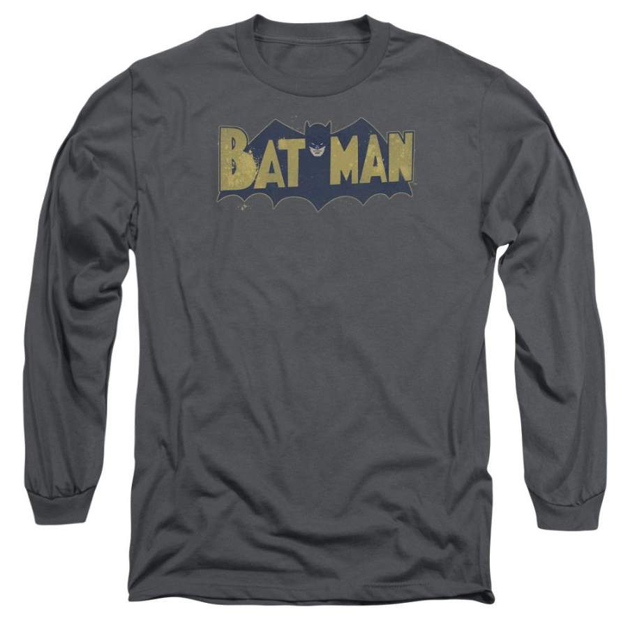 Batman – Vintage Logo Splatter Long Sleeve Adult 18/1