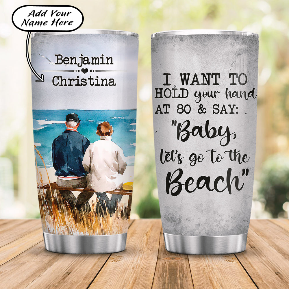 Personalized Old Couples Acaa2905003Z Stainless Steel Tumbler