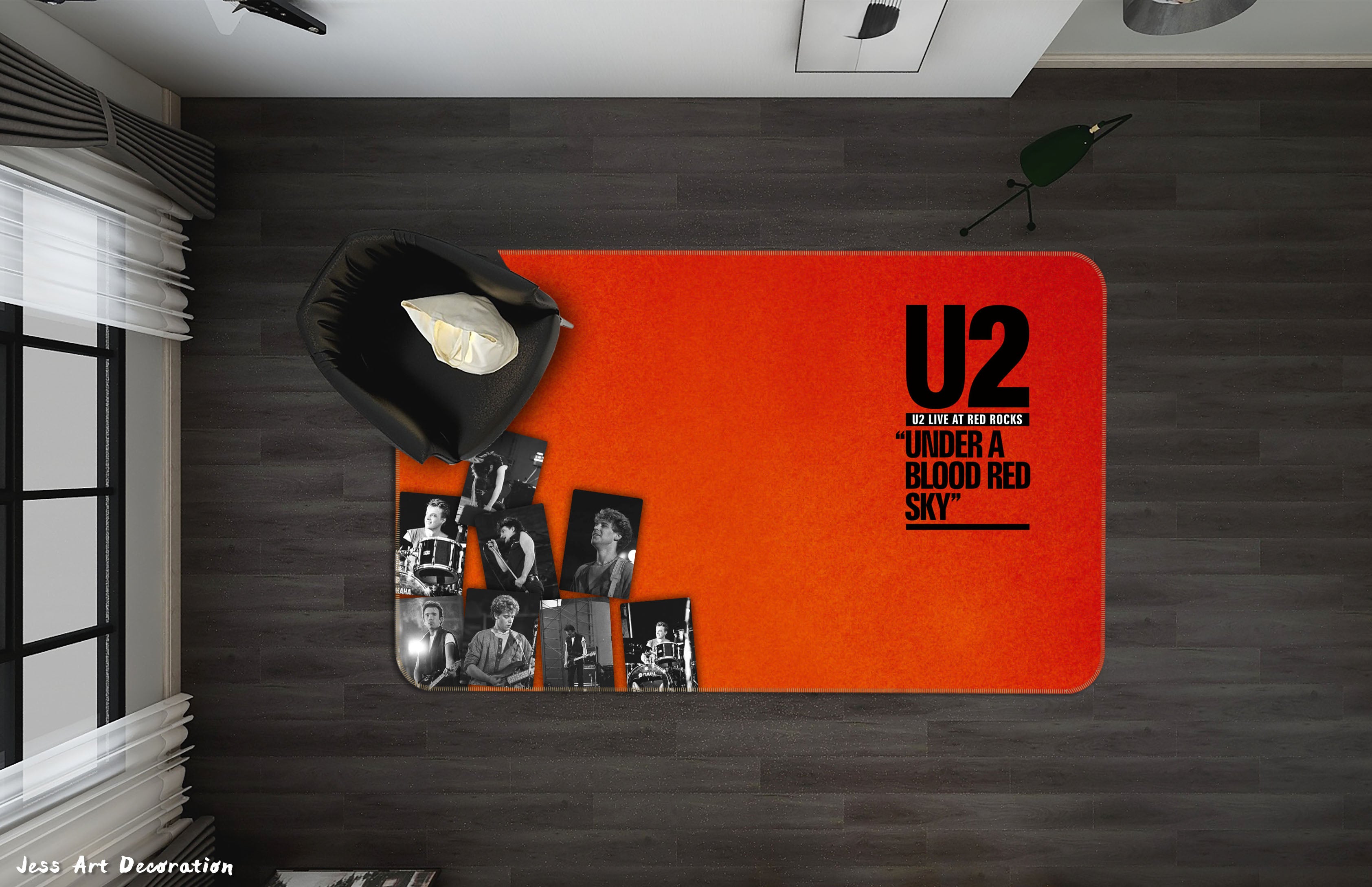 3D U2 Rock Band Non-Slip Rug Mat 171