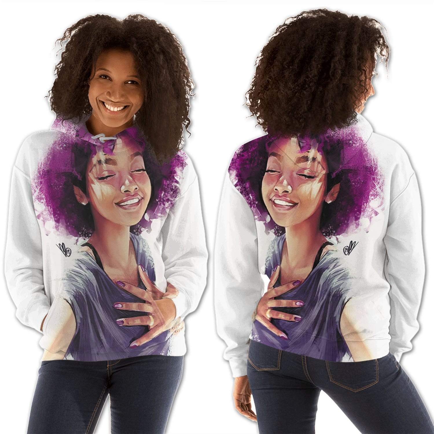 African American Hoodies Beautiful Black Afro Lady Black History Month Clothing