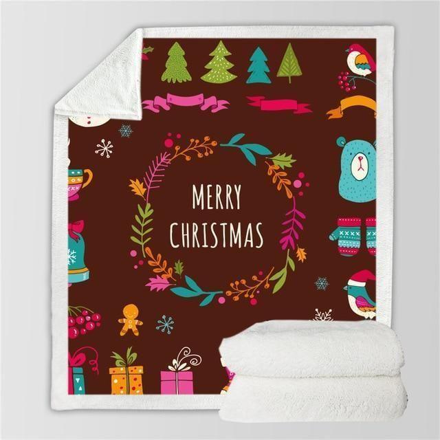 X-Mas Cute Ornament Things Blanket Christmas Decoration Ideas