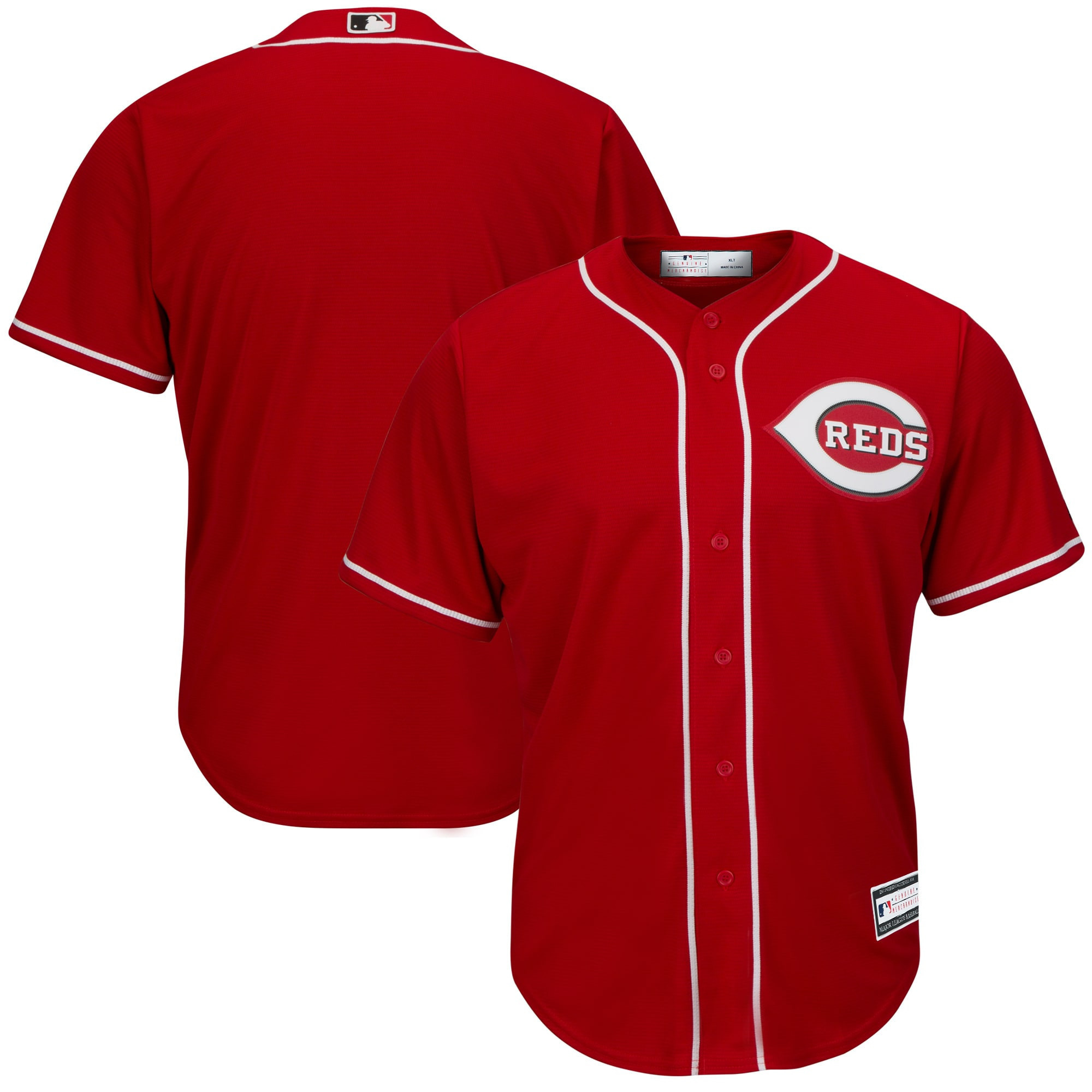 Cincinnati Reds Big & Tall Replica Team Jersey – Red MLB Ver 1