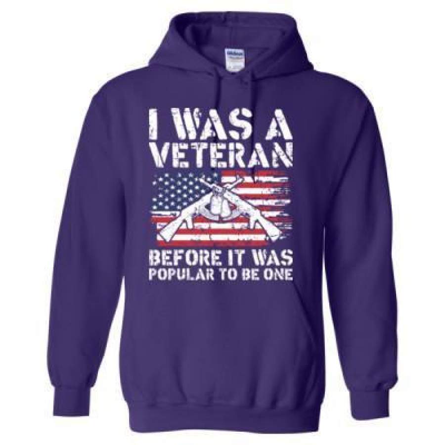 AGR I Was A Veteran Before It Was Popular To Be One – Heavy Blend™ Hooded Sweatshirt