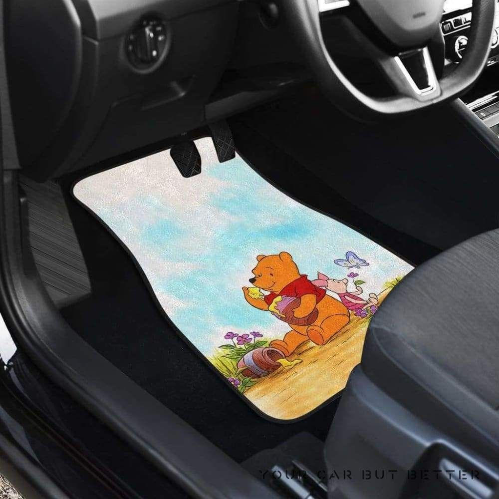 Pooh And Piglet Car Floor Mats 2 110619 Personalized Car Seat Floor Mat Custom Print