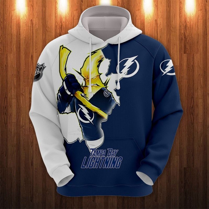 Tampa Bay Lightning Hoodies 3D Cartoon Graphic Sweatshirt