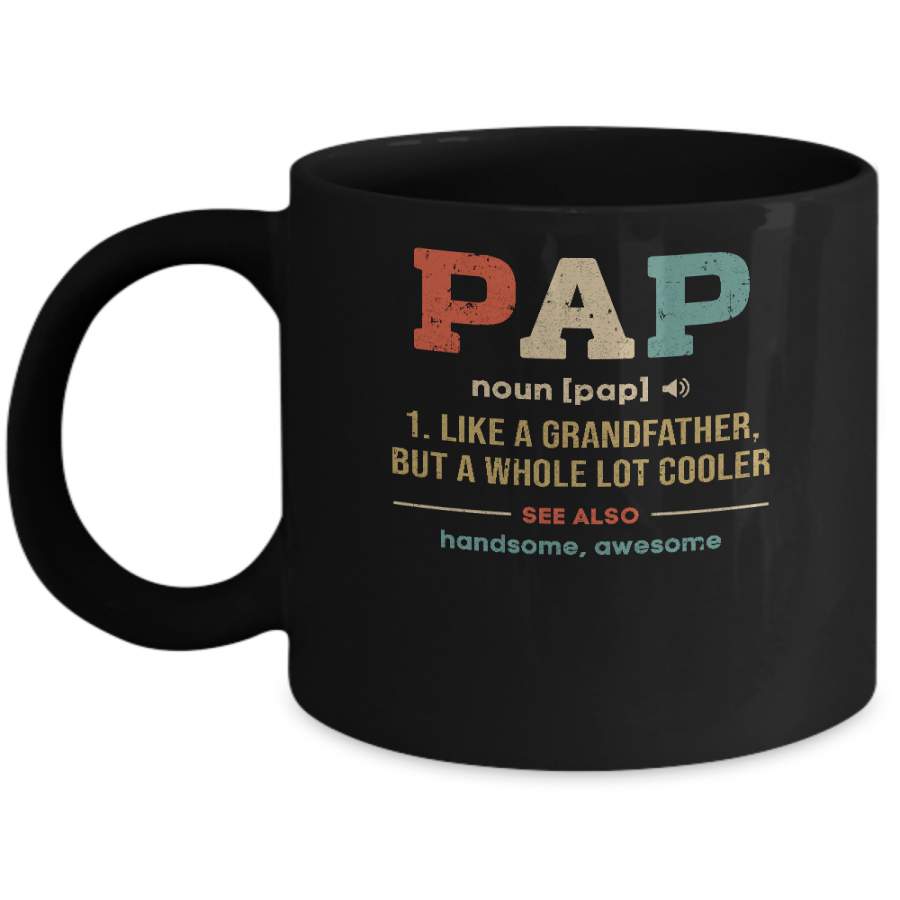 Vintage Pap Gifts Grandpa Definition Fathers Day Mug