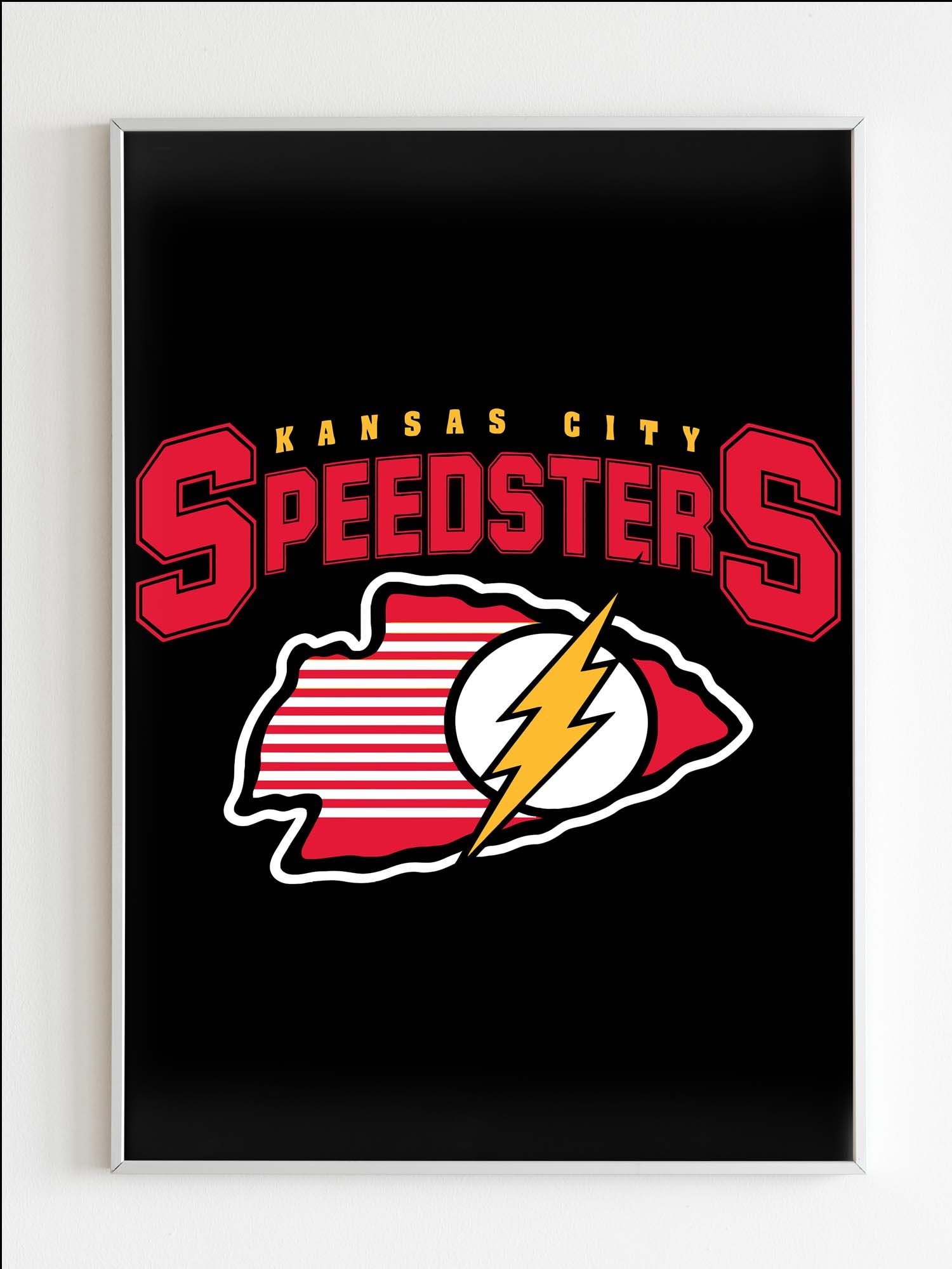 Flash Hero Logo Kansas City Speedsters Poster