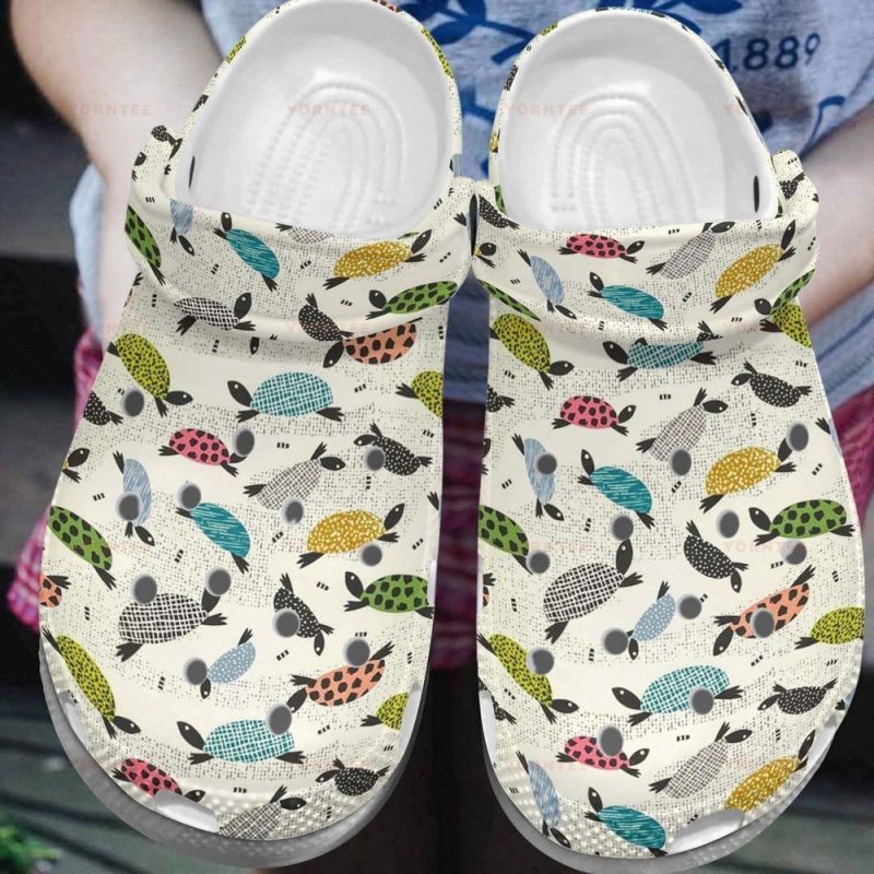 Sea Turtle Colorful Gift For Lover Rubber clog Shoes Comfy Footwear