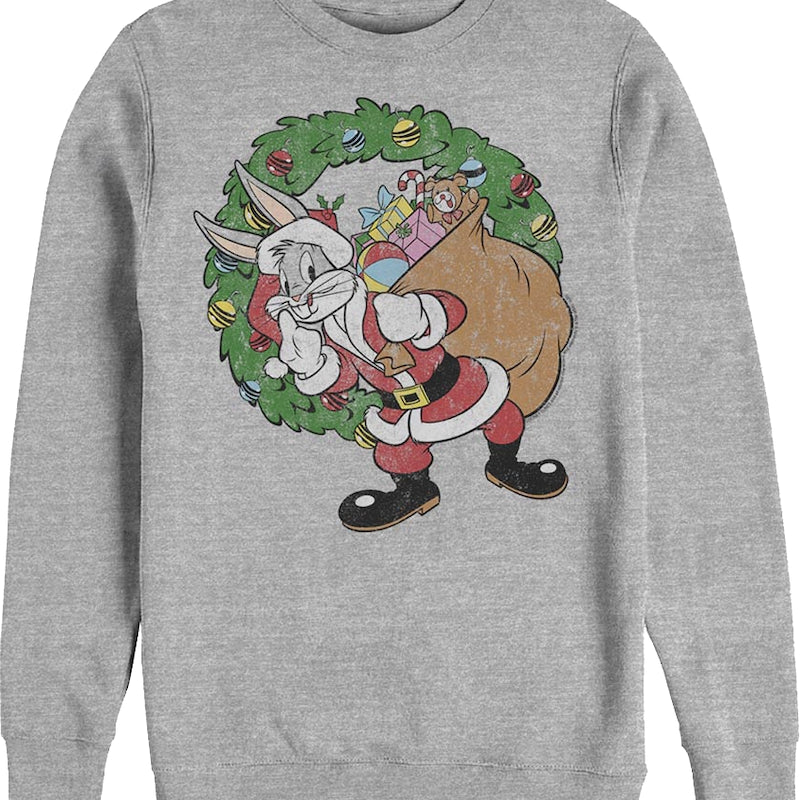 Bugs Bunny Santa Claus Looney Tunes Sweatshirt