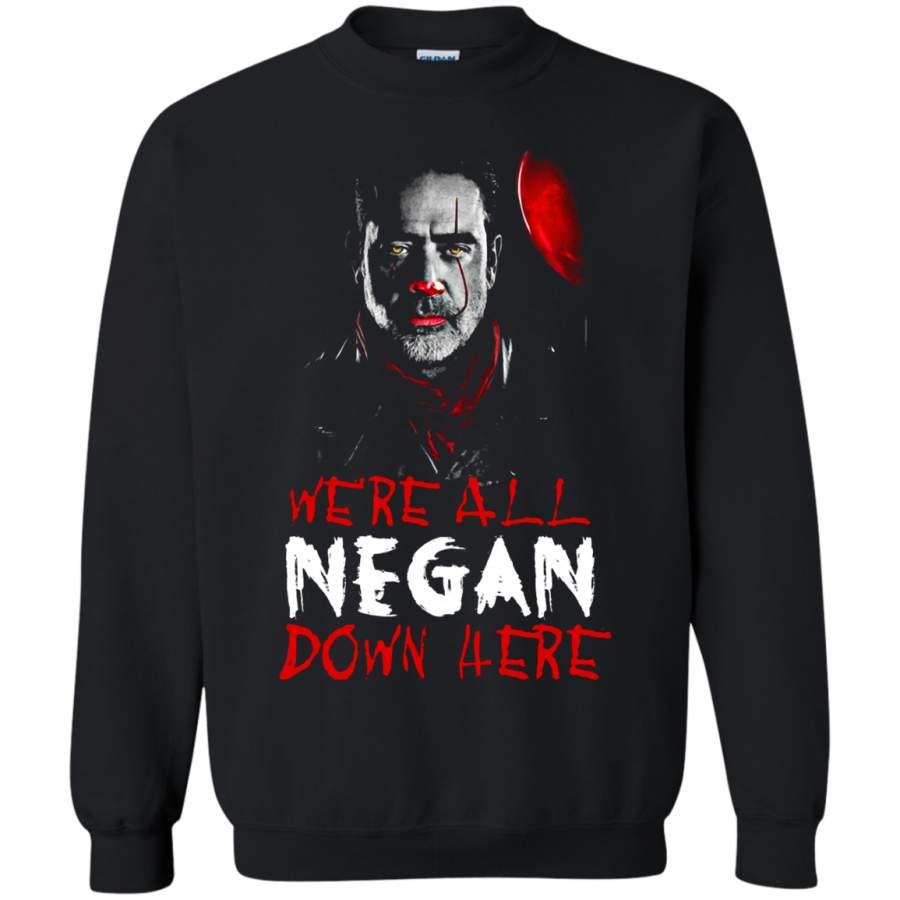 AGR The Walking Dead We’re All Negan Down Here Stephen King Sweatshirt