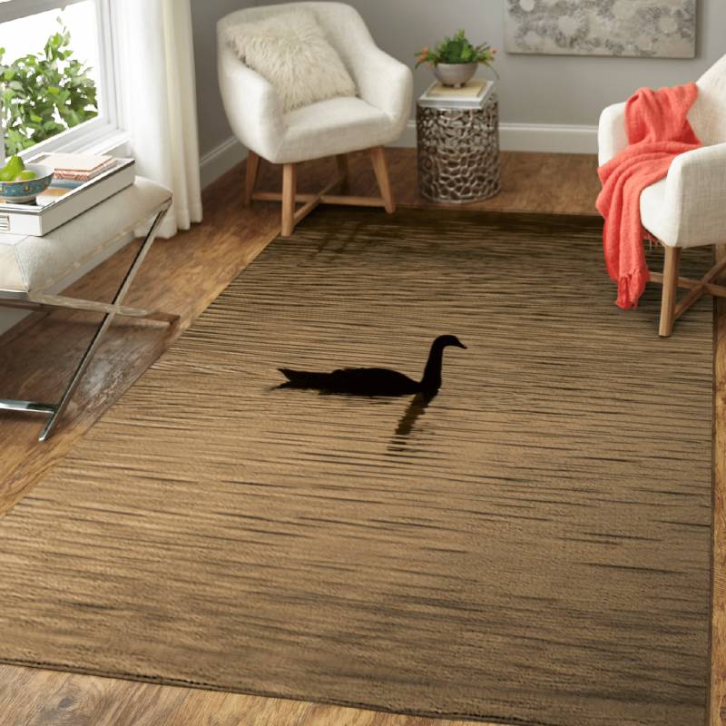 Sunrise swan – Animals Area Rug Carpet