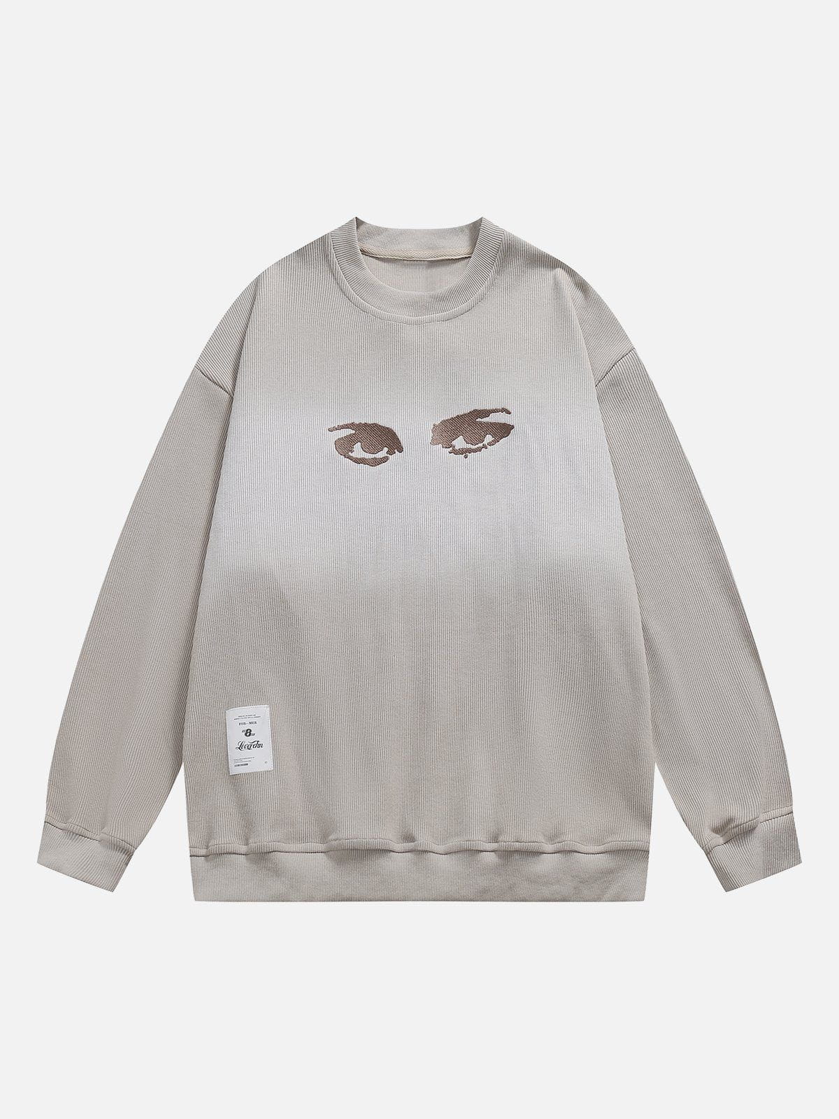 Talishko™ – Gradient “Eye” Print Sweatshirt