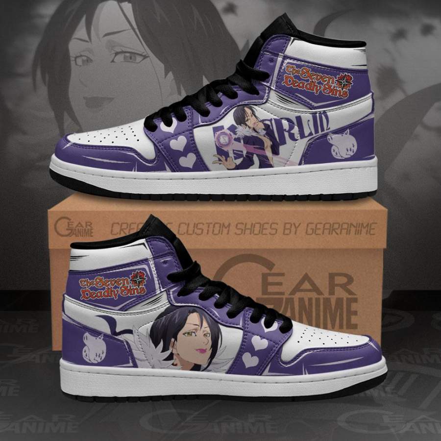 Seven Deadly Sins Merlin Jordan Sneakers Anime Custom Shoes MN10