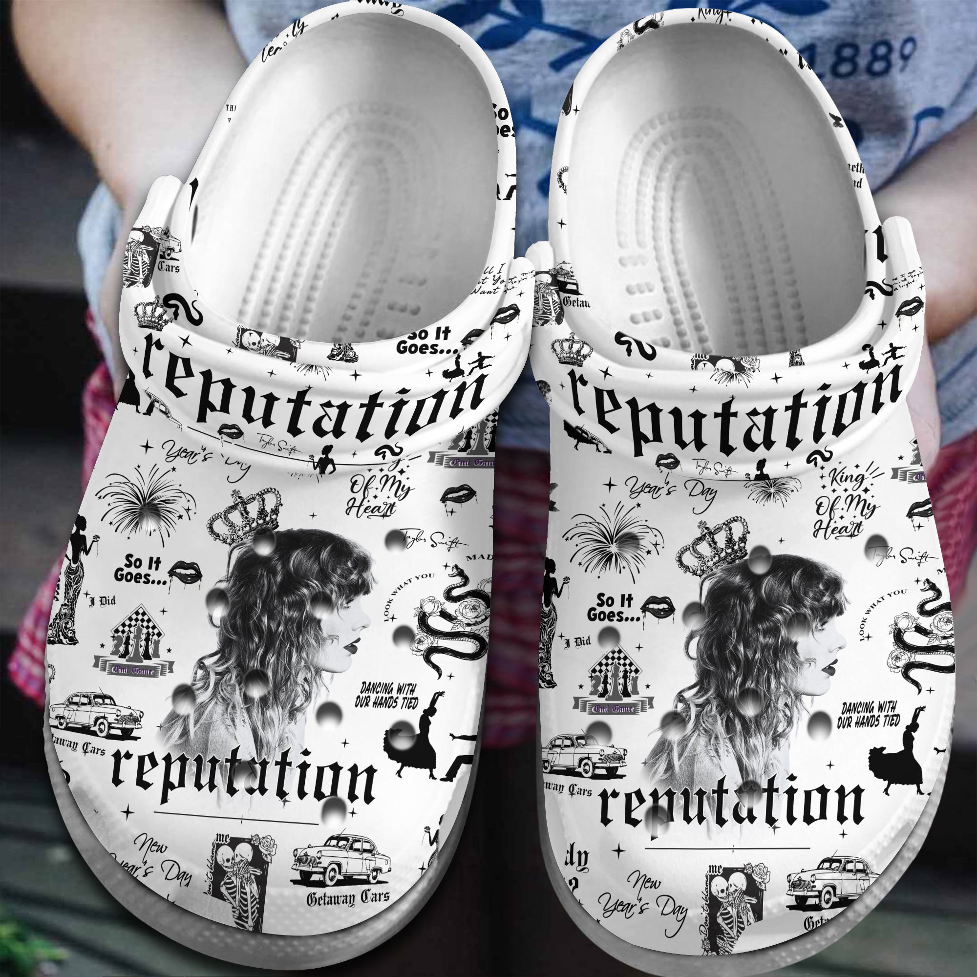 Taylor Swift Music Reputation Crocss Crocband Clogs Shoes Comfortable For Men Women And Kids R1Xc82Mk-1
