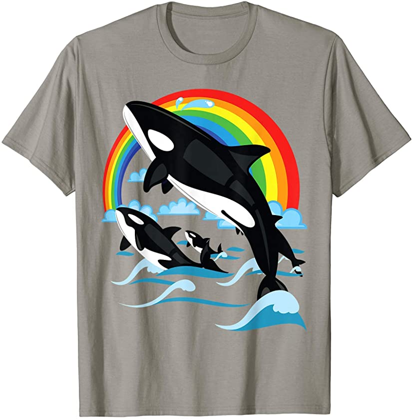 Orca Whale Jumping. Orcas Whale Watching T-Shirt