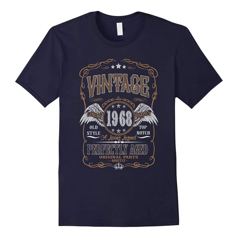 49th Birthday Gift TShirt Vintage 1968 – 49 Years Old Shirt