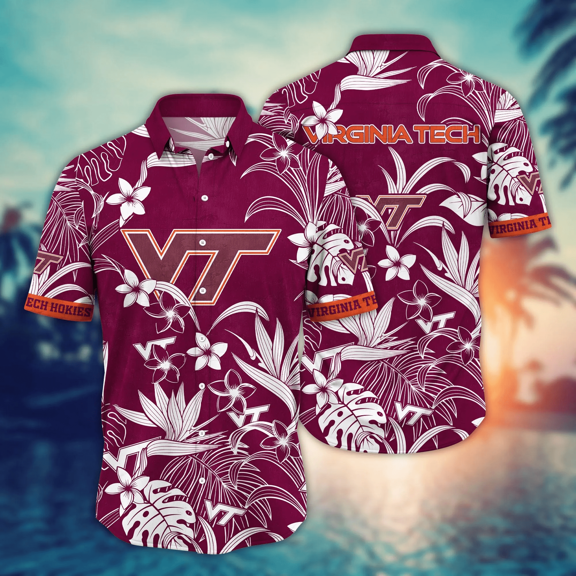 Virginia Tech Hokies NCCA Hawaiian Shirt Warmthtime Aloha Shirt