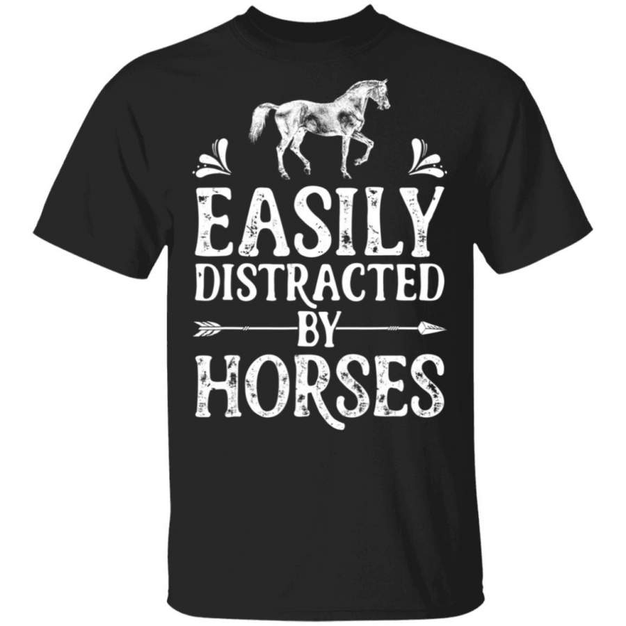 Easily Distracted By Horses Vintage Shirts