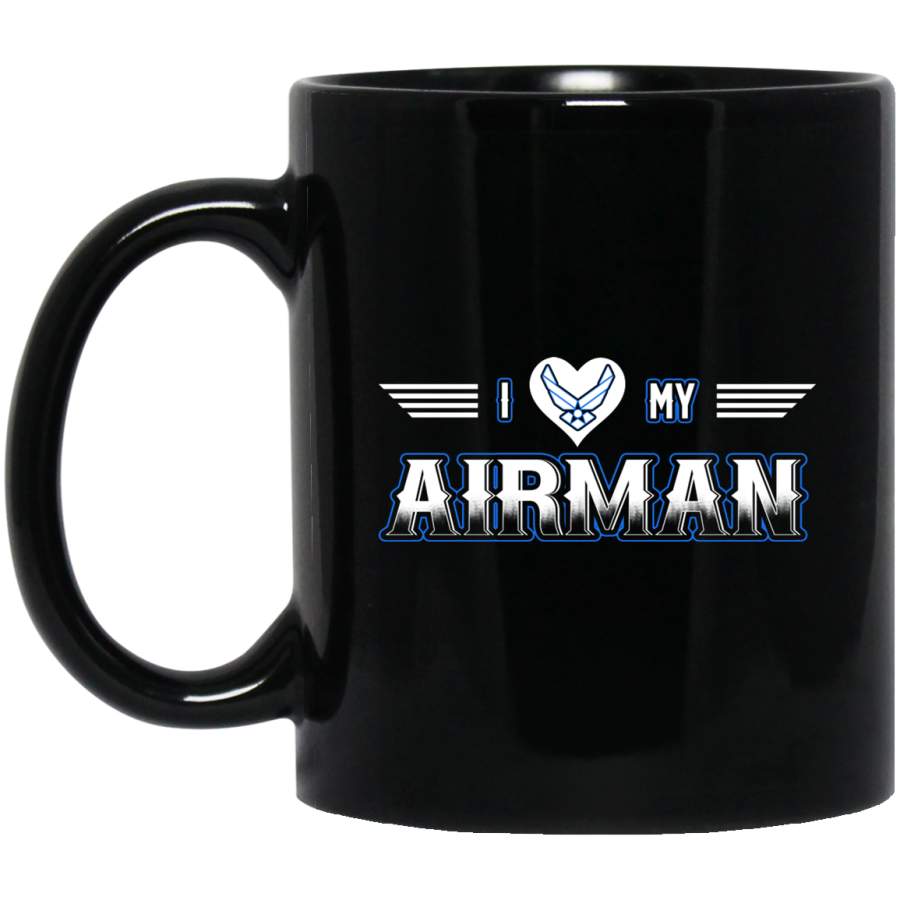 I Love My Airman T-Shirt Gift For Air Force Family Tee