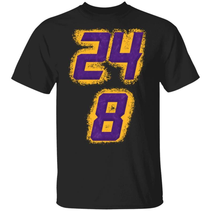 Vintage Kobe Player Number 8 and 24 Basketball Legend shirts